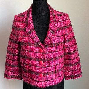 Kate Spade - Pink Tweed Blazer - Size 8 - EUC
